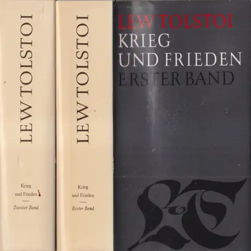 Buch: Krieg und Frieden, Tolstoi, Lew. 2 Bände, 1987, Aufbau, Gesammelte Werke
