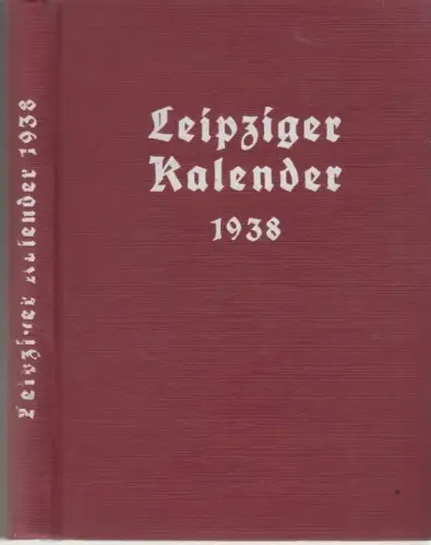 Buch: Leipziger Kalender 1938, Merseburger, Georg. 1938, gebraucht, gut