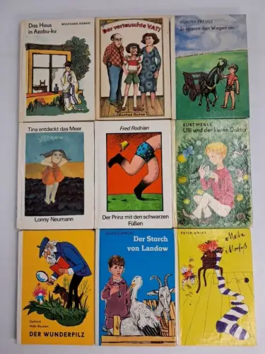 9x Die kleinen Trompeterbücher, Der Kinderbuchverlag, Tina, Ulli, Meta, Prinz...