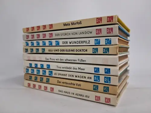 9x Die kleinen Trompeterbücher, Der Kinderbuchverlag, Tina, Ulli, Meta, Prinz...