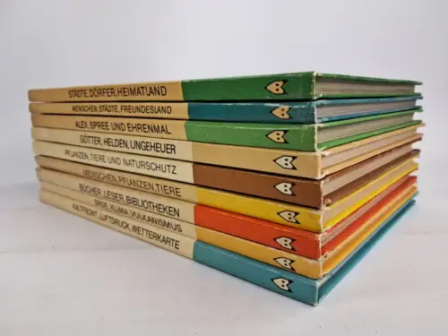 9 Bücher Mein kleines Lexikon, Der Kinderbuchverlag, Klima, Götter, Tiere, Spree