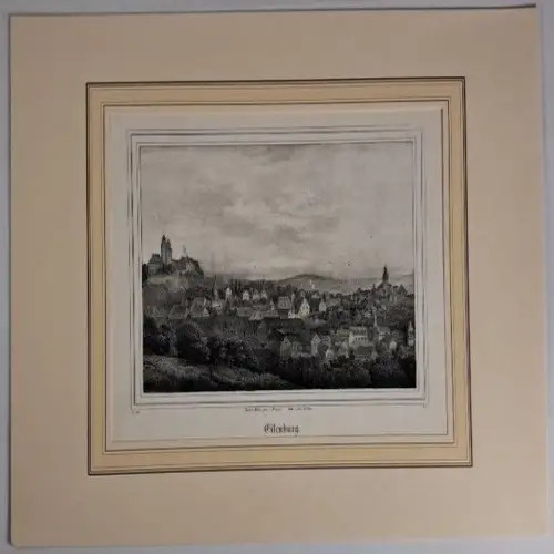 Lithografie: Eilenburg, Eduard Pietzsch & Comp, 1836, Saxonia, Grafik, Ansicht