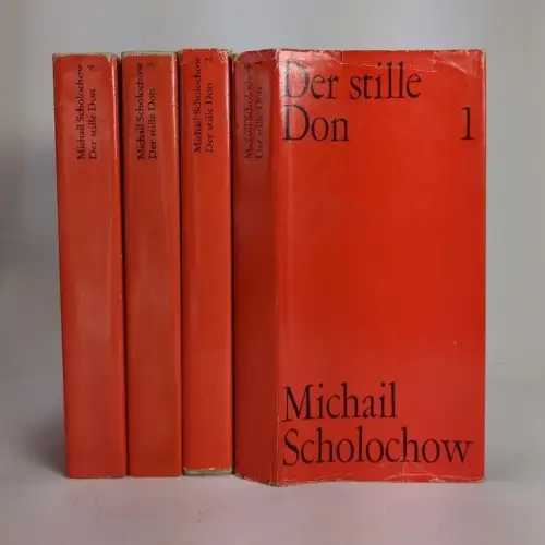 Buch: Der stille Don, Scholochow, Michail. 4 Bände, 1984, Verlag Volk und Welt