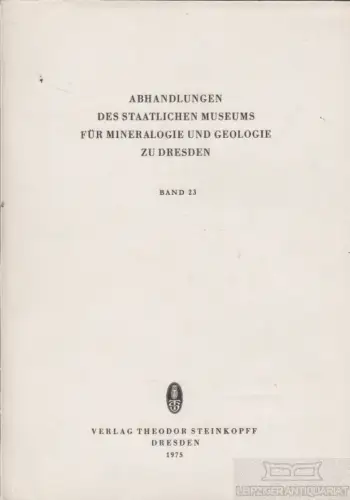 Buch: Abhandlungen des Staatlichen Museums für Mineralogie und... Prescher, H
