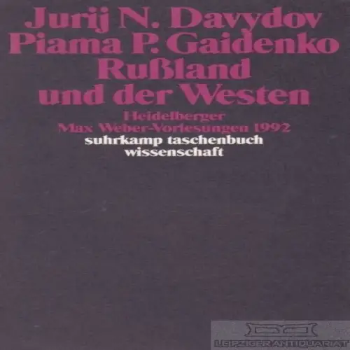 Buch: Rußland und der Westen, Davydov, Jurij N. / Gaedenko, Piama P. 1995