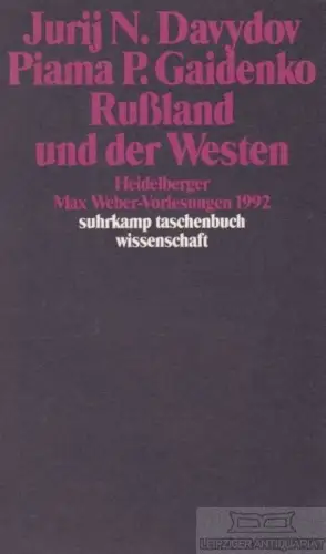 Buch: Rußland und der Westen, Davydov, Jurij N. / Gaedenko, Piama P. 1995