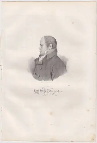 Lithografie: Karl Heinr. Ludw. Pölitz, 1836, Saxonia, Portrait, Eduard Pietzsch