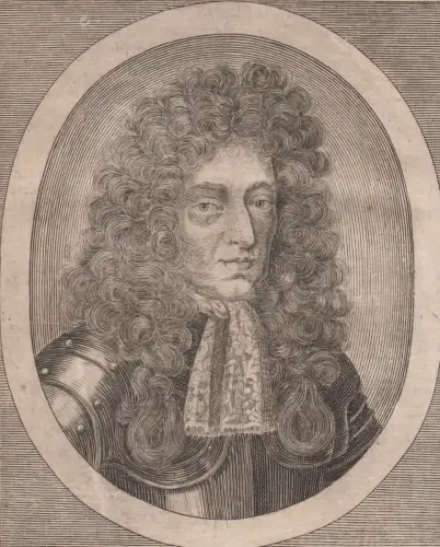 Kupferstich: Carolus V. D. G, Original, um 1690, Theatrum Europaeum, Merian