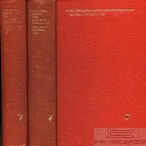 Buch: Das Dekameron, Boccaccio, Giovanni. 2 Bände, 1970, Aufbau-Verlag