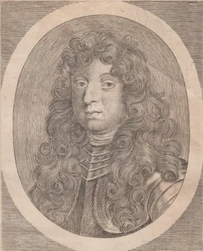 Kupferstich: Lusovicus Gallae Delphinus, Original, um 1690, Theatrum Europaeum