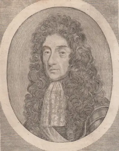 Kupferstich: Iacobus II. D. G. Rex, Original, um 1690, Theatrum Europaeum