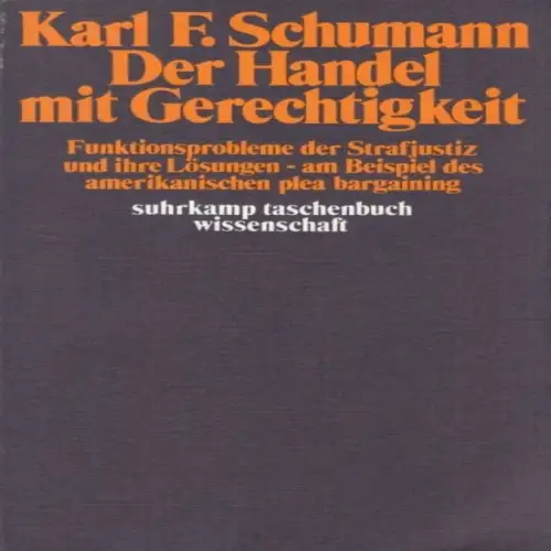 Buch: Der Handel mit Gerechtigkeit, Schumann, Karl F. 1977, Suhrkamp Verlag