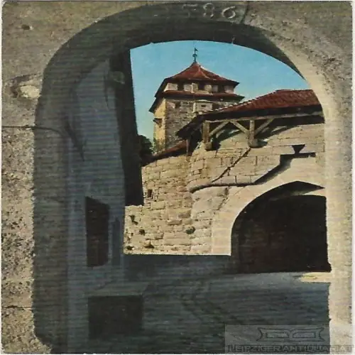 AK Rothenburg o.T. Spital Tor. ca. 1939, Postkarte. Ca. 1939, Novitas Verlag