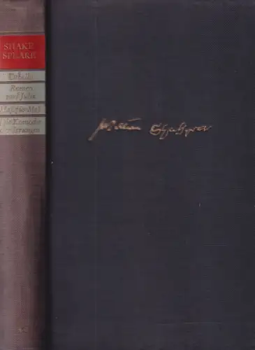 Buch: Shakespeares Werke II, Shakespeare, William. 1961, Arion Verlag