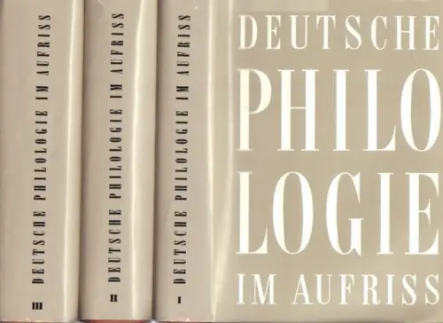 Buch: Deutsche Philologie im Aufriss, Stammler, Wolfgang. 3 Bände, 1952