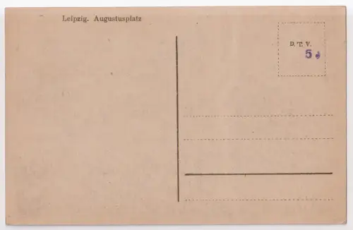 AK Leipzig. Augustusplatz. Postkarte, ungelaufen, Ansichtskarte, gebraucht, gut