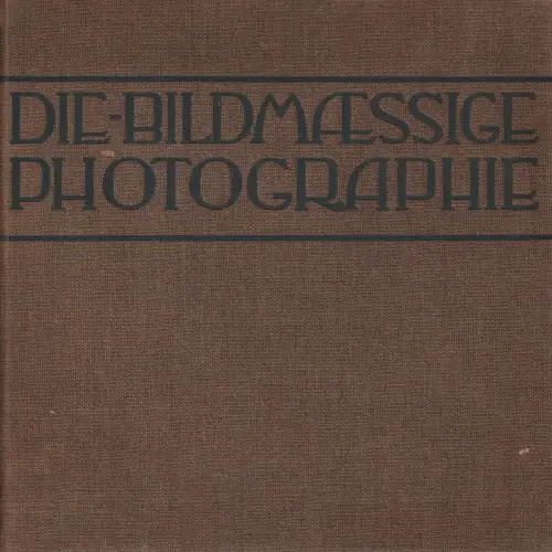 Buch: Die bildmäßige Photographie, Matthies-Masuren (Hrsg.), gebraucht, gut
