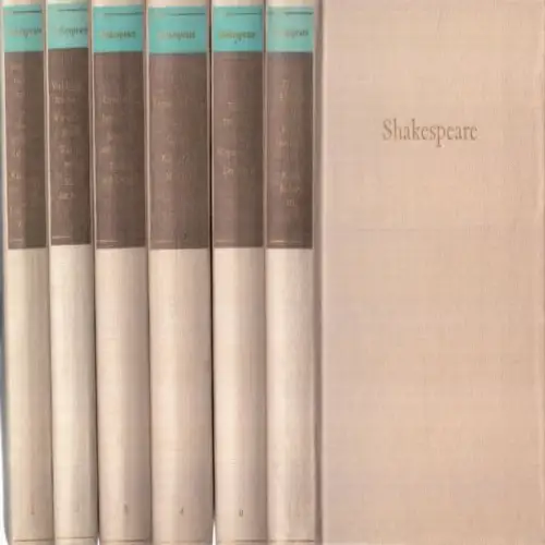 Buch: Dramatische Werke in sechs Bänden, Shakespeare, William. 6 Bände, 1964