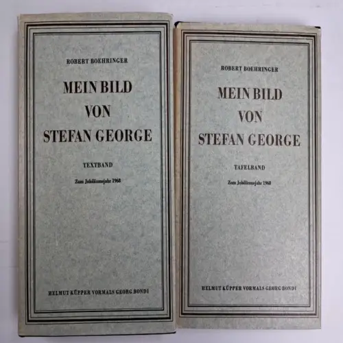 Buch: Mein Bild von Stefan George, Robert Boehringer, 2 Bände, 1967, Küpper