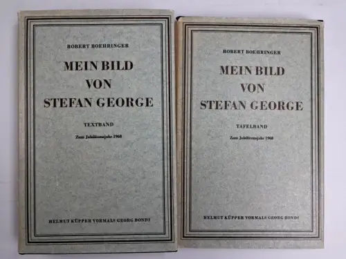Buch: Mein Bild von Stefan George, Robert Boehringer, 2 Bände, 1967, Küpper