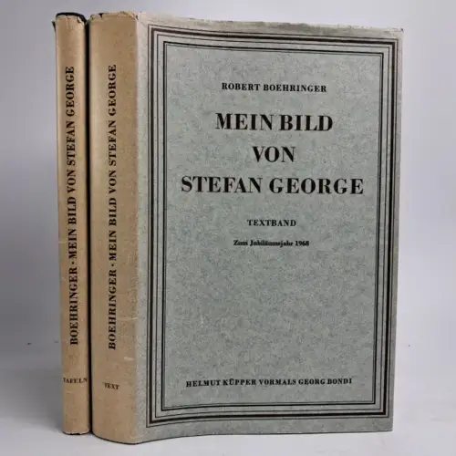 Buch: Mein Bild von Stefan George, Robert Boehringer, 2 Bände, 1967, Küpper