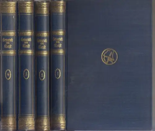 Buch: Werke und Briefe, Kleist, Heinrich von. 4 Bände, 1926, gebraucht, gut