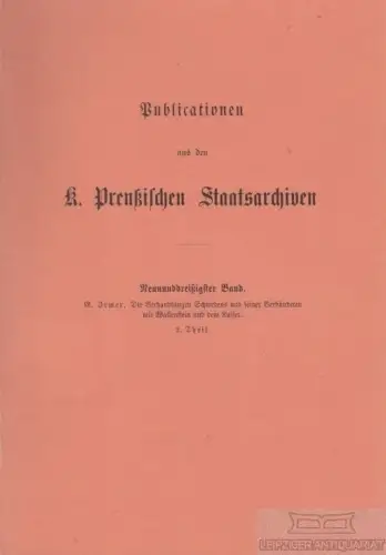 Buch: Die Verhandlungen Schwedens und seiner Verbündeten mit... Irmer, Ge 244477