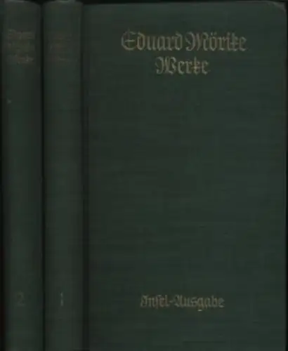 Buch: Werke, Mörike, Eduard. 1941, Insel Verlag, in zwei Bänden