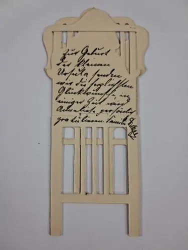 9 Teile: Briefe, Taufbriefe, Vermählung, Jähnert, Scherenschnitt Georg Plischke