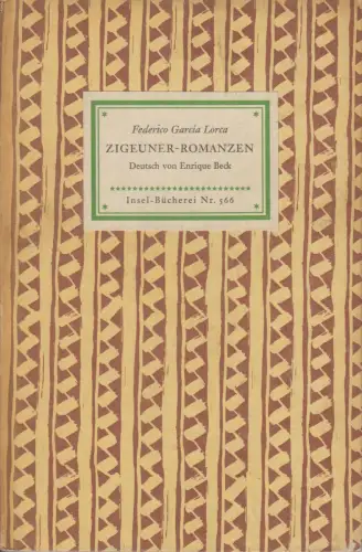 Buch: Zigeuner-Romanzen, Garcia Lorca, Federico. Inselbücherrei, 1953