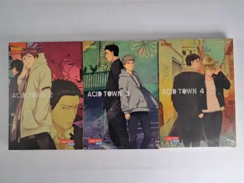 3 Mangas: Acid Town 2-4, Kyugo, Carlsen, Boys Love, gebraucht, sehr gut