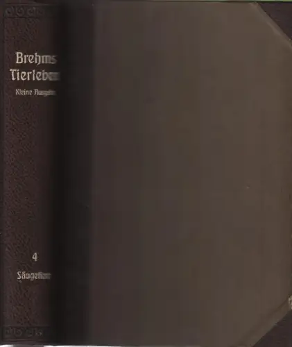Buch: Brehms Tierleben. 4. Band: Die Säugetiere, Brehm, Alfred, 1918
