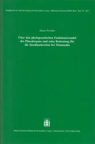 Heft: Über den phylogenetischen Funktionswandel ... Peschke, E., 2004, S. Hirzel