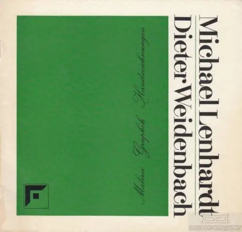 Buch: Malerei, Graphik, Handzeichnungen, Lenhardt, Michael / Weidenbach, Dieter