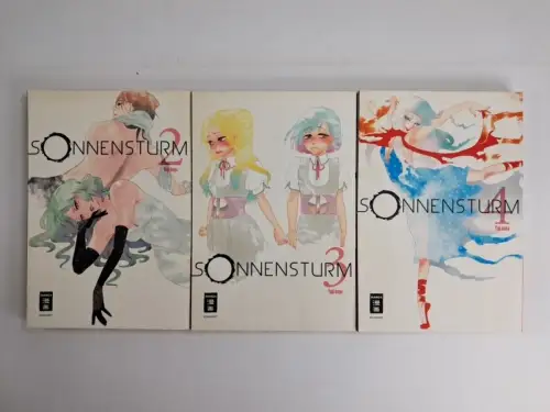 3 Mangas: Sonnensturm 2-4, Yuiji Aniya, Egmont Manga, gebraucht, sehr gut