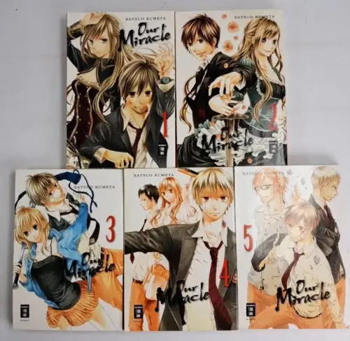 5 Mangas: Our Miracle 1-5, Natsuo Kumeta, Egmont, 5 Bände, gebraucht, sehr gut