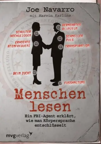 Buch: Menschen lesen, Navarro, Joe, 2016, mvg, gebraucht, sehr gut
