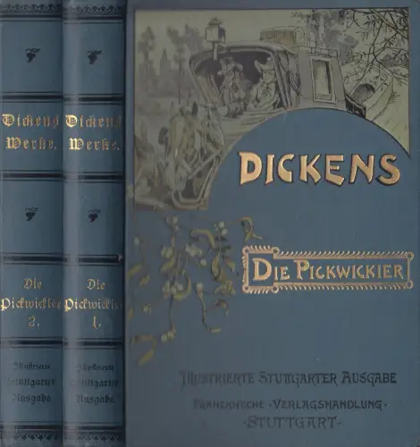 Buch: Die Pickwickier 1+2, Charles Dickens, 2 Bände, Franckh'sche Verlagshandlg.