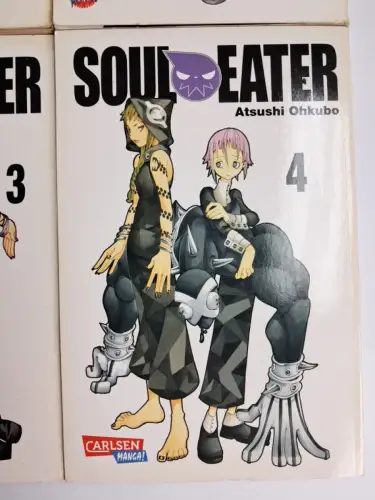4 Mangas: Soul Eater Nr. 1-4. Ohkubo, Atsushi, Carlsen, gebraucht, gut, Action