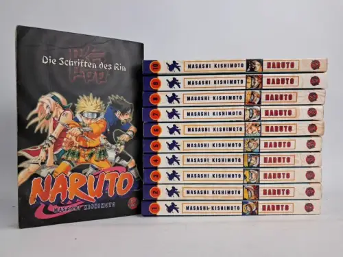 11 Mangas: Naruto 1-10 + Die Schriften des Rin, Masashi Kishimoto, Carlsen Manga