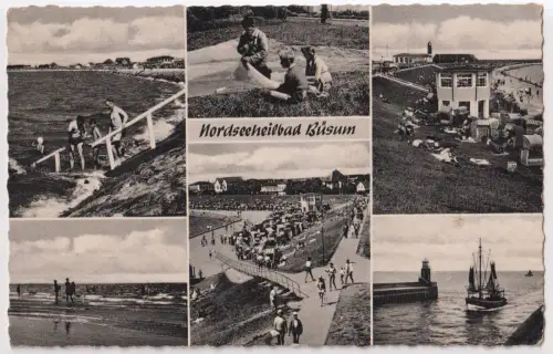 AK Nordseeheilbad Büsum, 1961, Verlag Photo-Drogerie Ohlen, gelaufen, Fotokarte