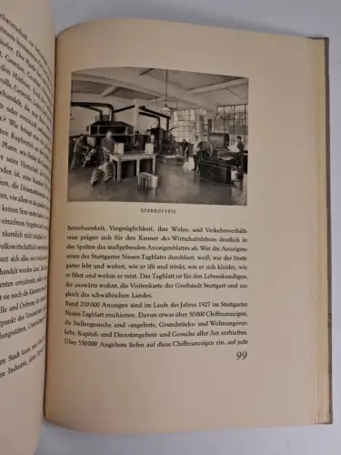 Buch: Stuttgarter Neues Tagblatt 1928, Carl Esser, Tagblatt-Buchdruckerei