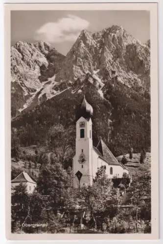 AK Obergrainau, 1936, B. Johannes, gelaufen, Postkarte, Fotokarte, Ansichtskarte