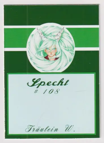Sammelkarte: Artprint Specht - klonschaf-wolli, Fräulein W., Tierkreiszeichen