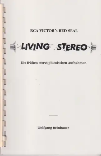 Buch: RCA Victor's Red Seal: Living Stereo, Beinhauer, Wolfgang, 1992, sehr gut