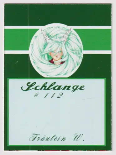 Sammelkarte: Artprint Schlange - klonschaf-wolli, Fräulein W., Tierkreisz 344564