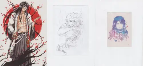 Set: Original Artwork, Kunstdruck, Postkarte, Shikishi, lux_mangaka, LuxMangaka