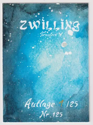 Sammelkarte: Artprint Zwilling / Gemini  - klonschaf-wolli, Fräulein W.