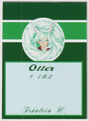 Sammelkarte: Artprint Otter - klonschaf-wolli, Fräulein W., Tierkreiszeichen