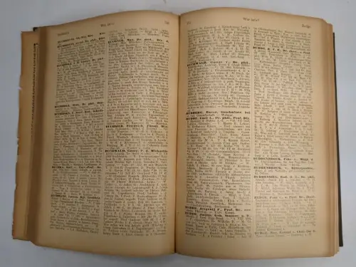 Buch: Wer ist's ?, Zeitgenossenlexikon, H. A. Ludwig Degener, 1905, guter Zust.